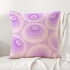 Purple Geometric Pattern Cushion Cover Natural Linen Organic Fabric Double-Sided Printing Sofa Home Decor Gift Pillow Cover