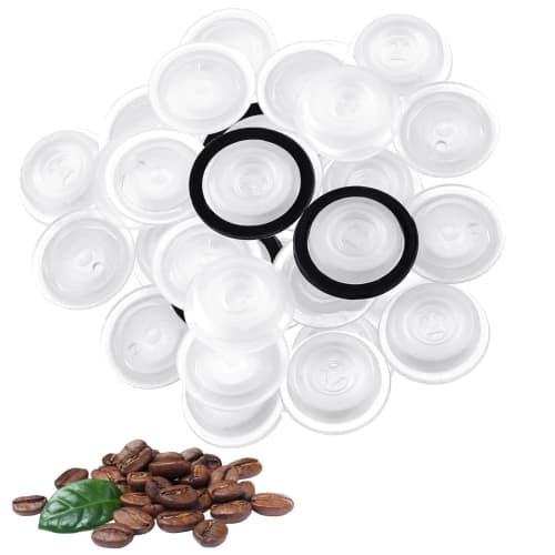 Tondiamo 22-Piece CO2 Valve Filter Set for Coffee Canisters, Airtight with 2 Rubber Rings, One-Way Degassing Breather for Bean Containers, Bags, and F