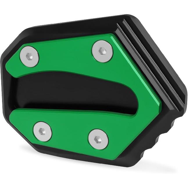 

CHIFUN Kickstand Extender Enlarger Pad Side Stand Extension Plate Replacement for Kawasaki W800 W650 W400 2019-2023 Side Parking Stand Foot Pad зелёный