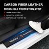 4Pcs Carbon Fiber Car Door Sill Protection Sticker Anti-scratch Refit Sticker For Porsche 911 918 928 944 968 Boxster Cayenne Macan Panamera