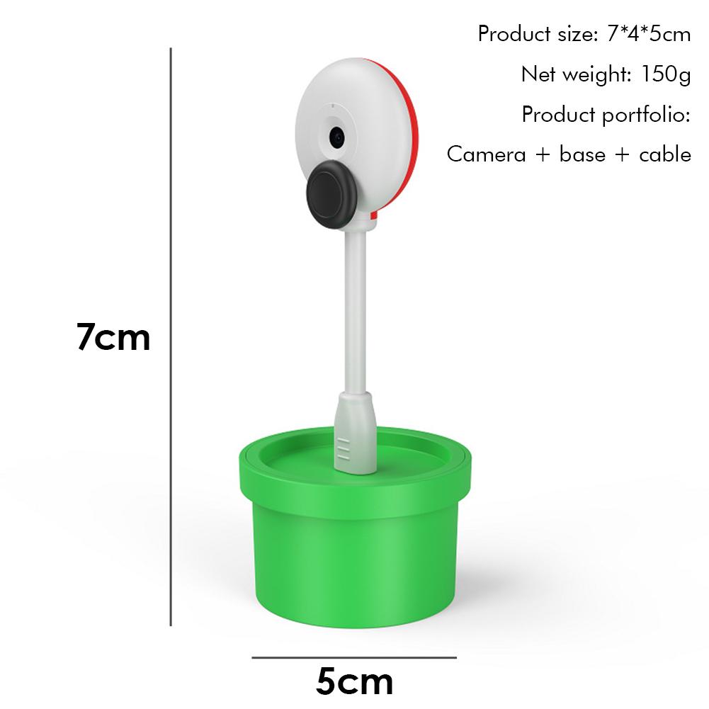 

Scene Projection HD Camera for Switch 2 Game Console Camera Accessories Water Drainage Style Base Holder with Data Cable зелёный