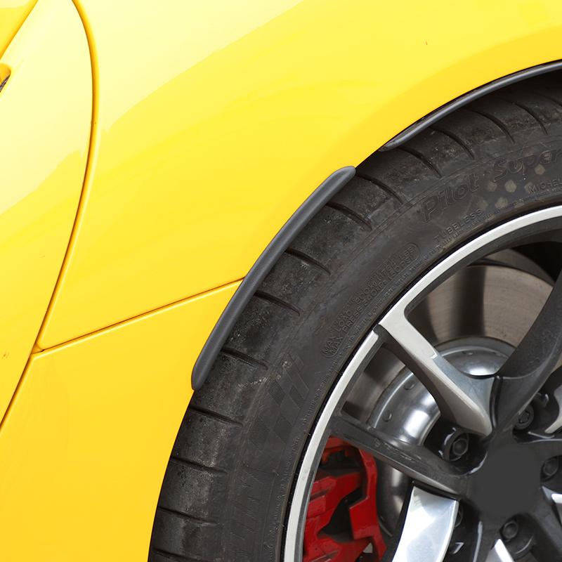 4x ABS Plastic Car Fender Flares Mud Flaps Arch Wheel Eyebrow Lips Strip Sticker Trim Suitable for Toyota SUPRA A90 GR -