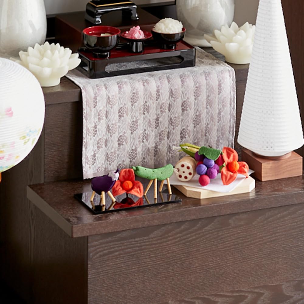 for the Buddhist Bon Obon cow and horse made in for First New Bon [Hasegawa altar] supplies, decorations, crepe, decorations, standard, Hoozuki,