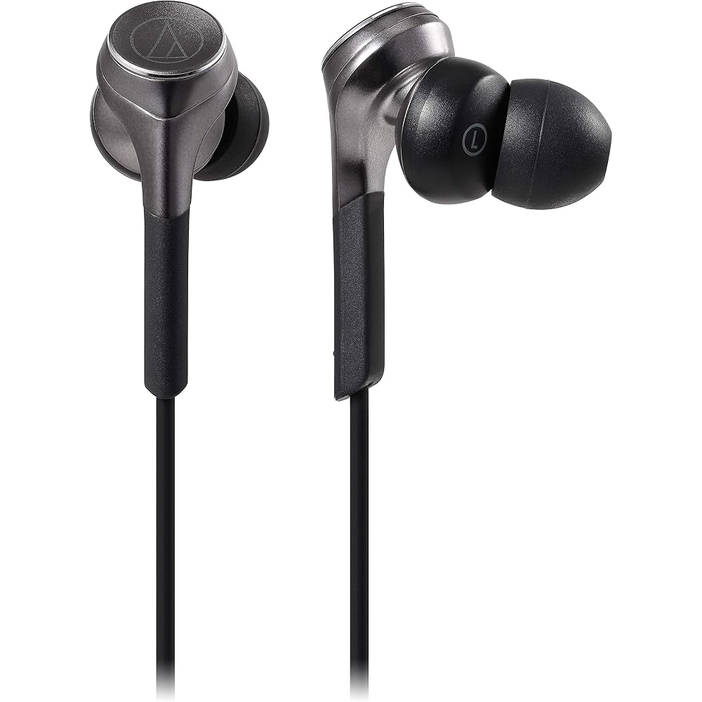 Audio-Technica ATH-CKS660XBT GM Wireless Earbuds, Bluetooth, Deep Bass (SOLID BASS), with Microph...