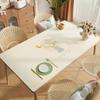 Small Fresh Tablecloth Pvc Waterproof, Oil-Proof And Anti-Scalding Leave-In Table Mat Leather Dining Table Mat Coffee Table Mat