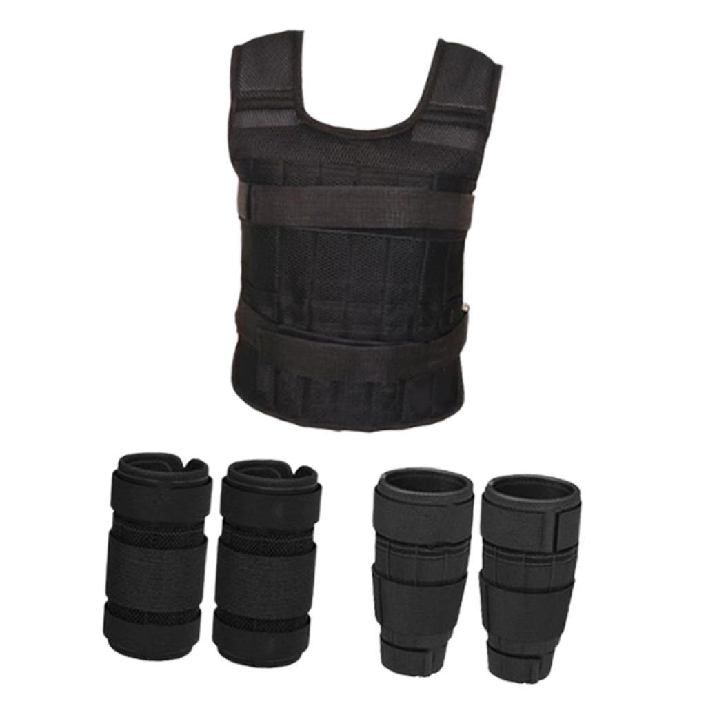 

Weighted Vest Climbing Muscle Building with Leg and Hand Straps Versatile Running Adjustable Sports Workout Gear Workout Vest