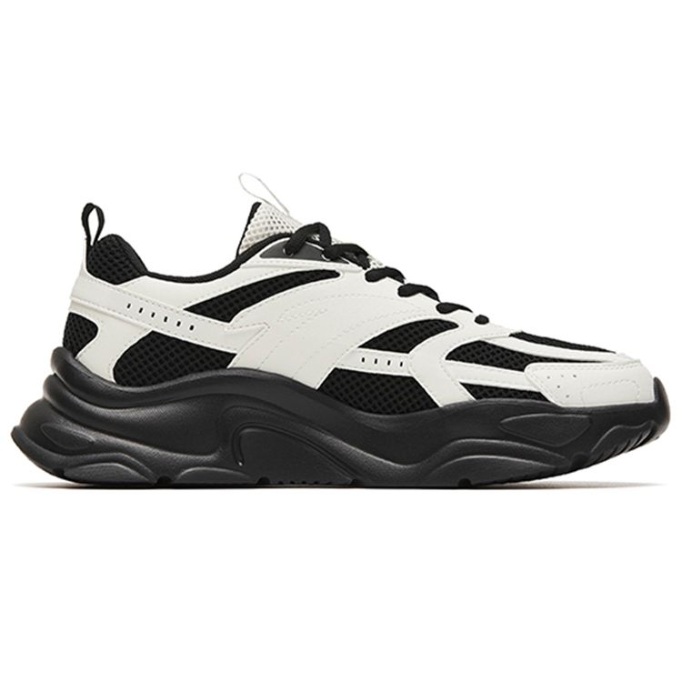 Anta Bequeme Low-Top Lifestyle-Sneaker Damen-Sneaker Schwarz Weiß 122258891-3