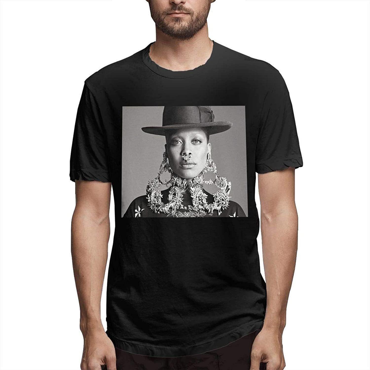 Erykah Badu Black White Portrait T-Shirt L чёрный