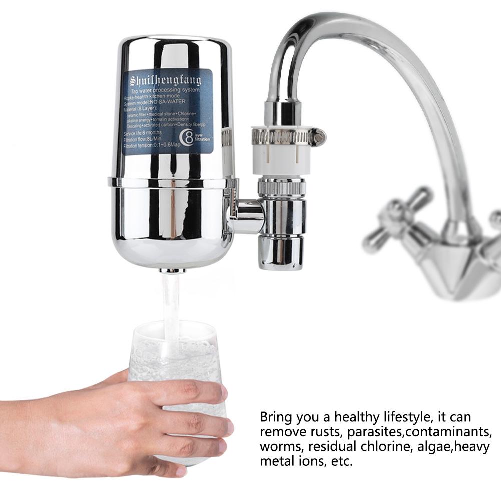 Home Water Tap Purifier Remove Harmful Substance for Kitchen Sink Faucet Filter Mount Cleaner