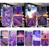 IK42 Lavendel Lila Blume Transparente Handyhülle für Motorola Moto G7 G8 G9 G84 G85 G73 G24 G15 Z2 Play Power Plus