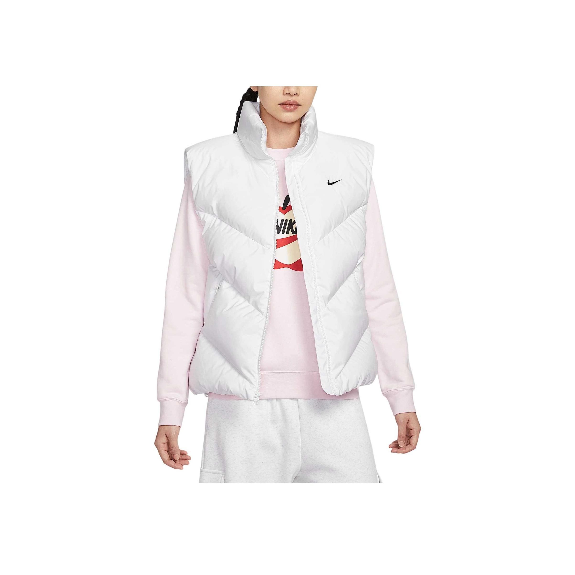 Nike Спортивная одежда Ветрозащитный пуховик Удобный приятный к коже Пуховый жилет Женский жилет HV5238-100 S
