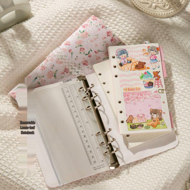 Detachable A6 Cute Loose-Leaf Literary Notebook Diary