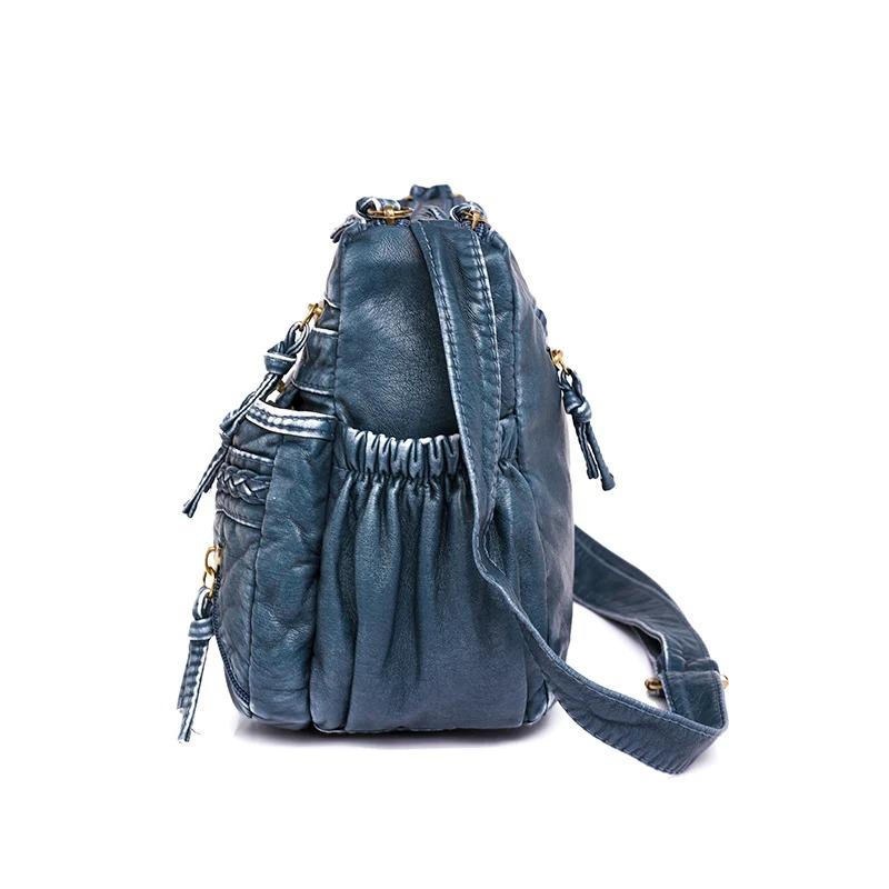 Retro Style Shoulder Bag Casual Crossbody Purse for Women Multi Pockets PU Leather Shoulder Bag Suitable for Daily Outings, Commuting, Shopping