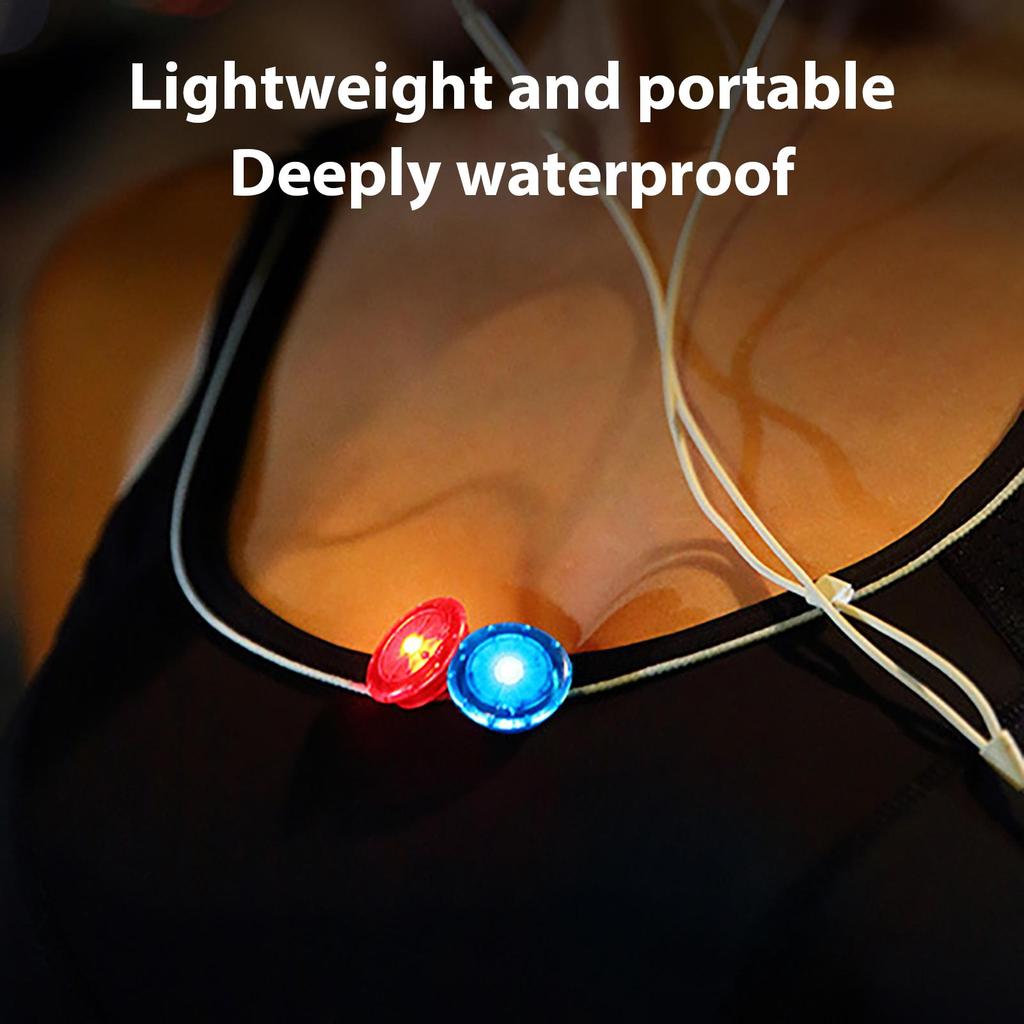 1pc LED Running Light Outdoor Backpack Safety Clip Walking Lamp for Night Portable Emergency Light