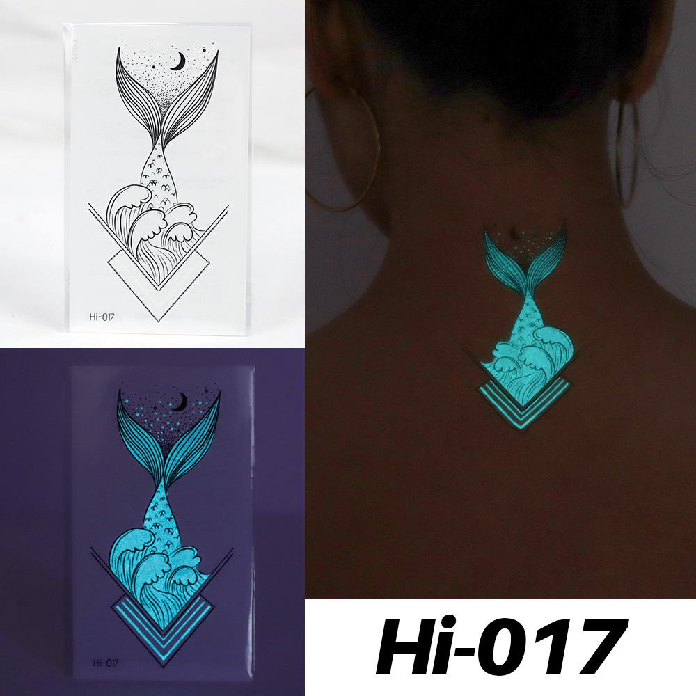 Leuchtende Schlangen- & Schmetterlings-Tattoo-Sticker - Wasserdicht für Festivals & Partys