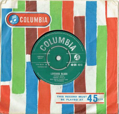 Płyta 7-calowa FRANK IFIELD, NORRIE PARAMOR & HIS - Lovesick Blues 45DB4913 Columbia 1962 UK Pop Używana