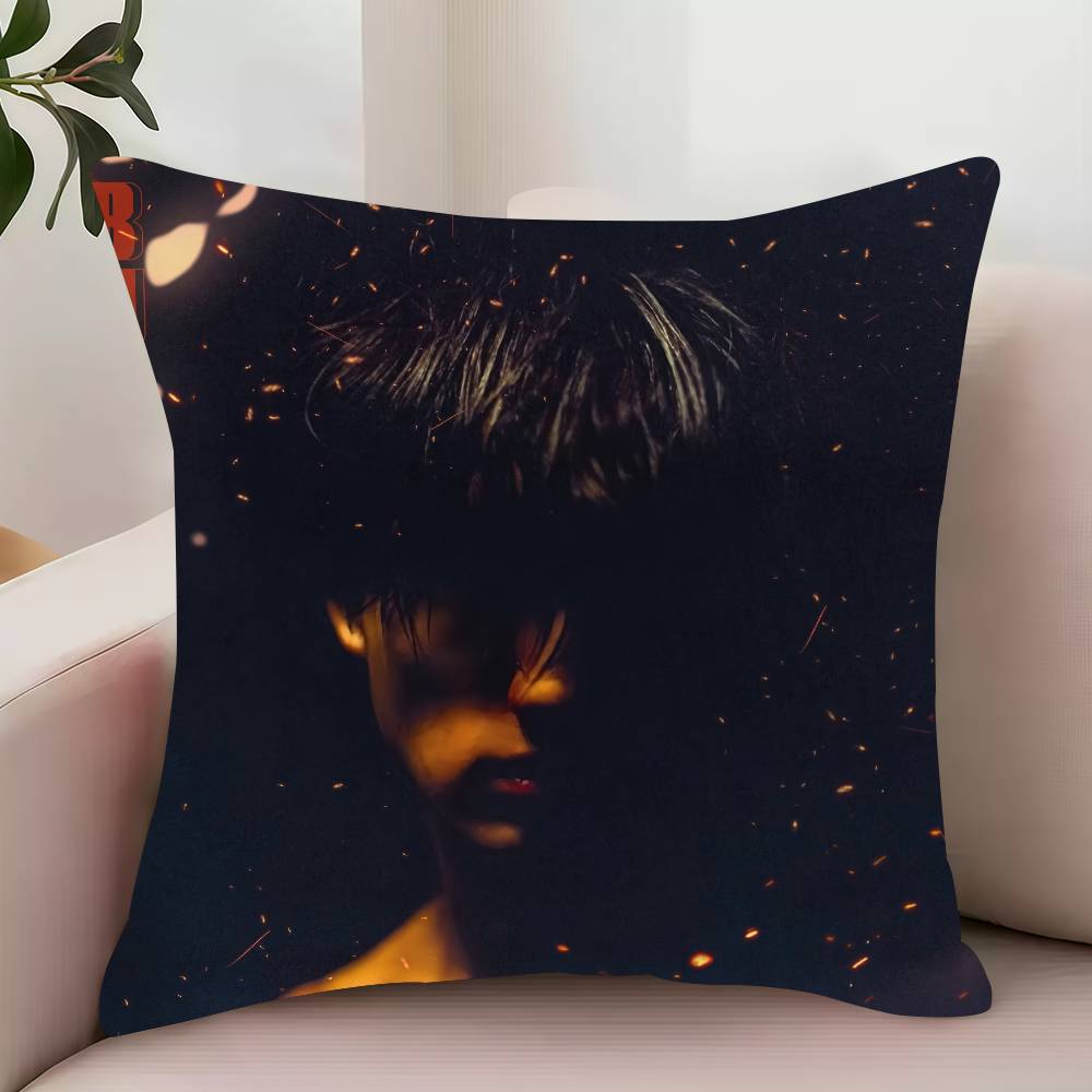 Singer B-BoyWithUke Burnout Pillow Case Decor Protective Covers Comfortable soft for Sofa Living Room Home office