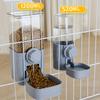 Automatischer Hängender Haustierkatzenfutterautomat und Wasserspender für Käfige, Schwerkraft-Automatisches Fütterungs- und Trinknapf-Set, Geeignet für die Aufzucht von Kaninchen, Katzen, Hunden