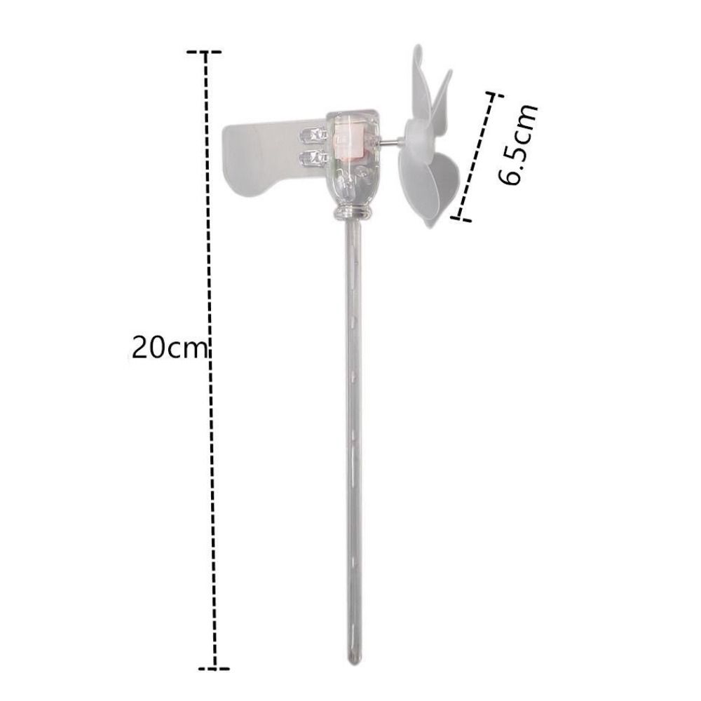 Wind Power Generation Small Windmill Mini Windmill Warning Light New Car Decorations