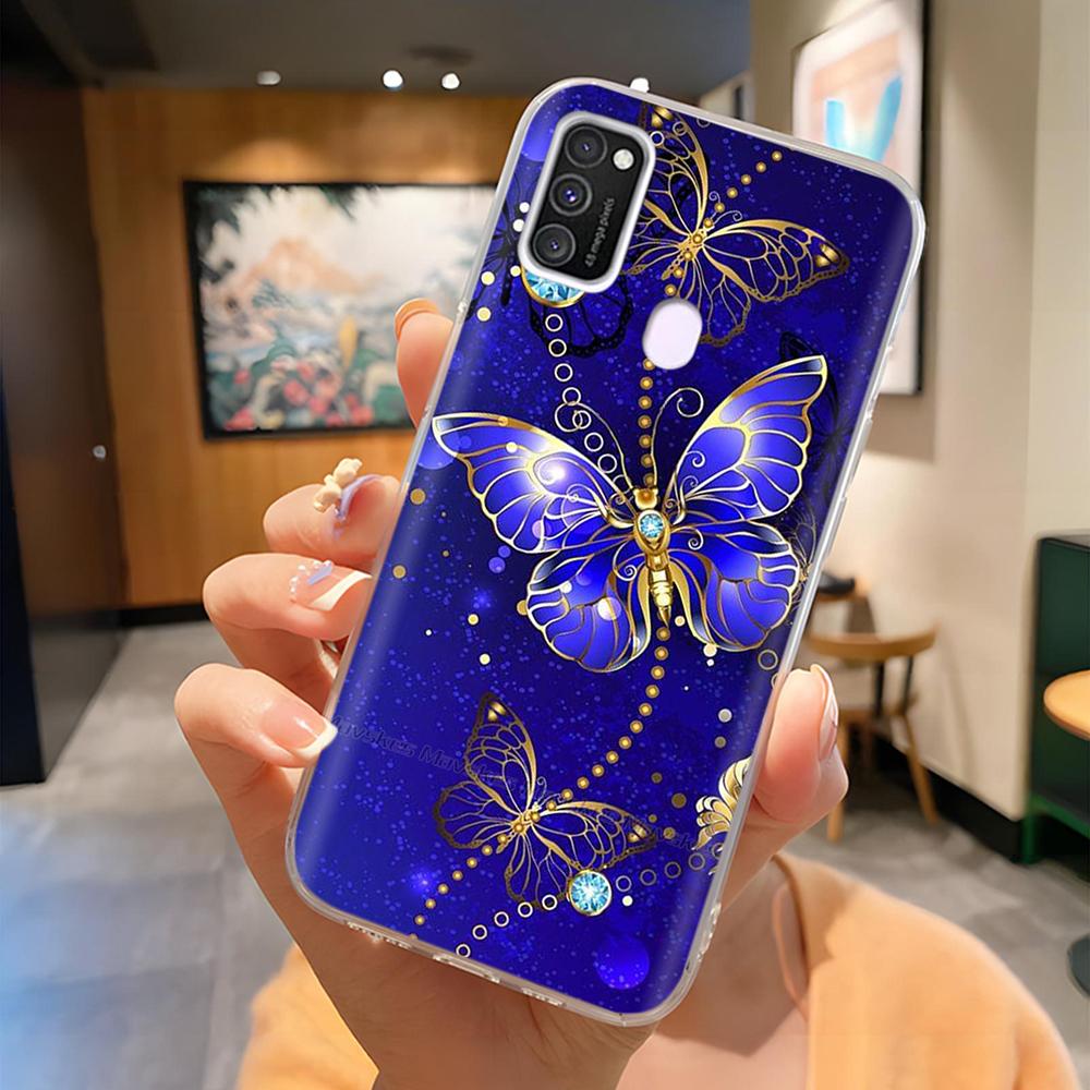 For Samsung Galaxy M21 M31 Case Soft TPU Soft Silicone Fashion Phone Case For Samsung M21 M31 Funda Luxury Back Cover Coque Para