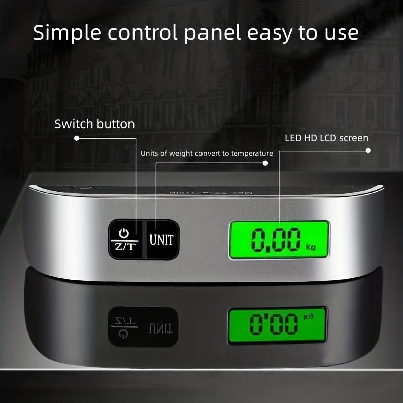 50KG Mini Hanging Scale Portable Luggage Scale, Hook Style, Digital Travel Scale for Bags and Packages