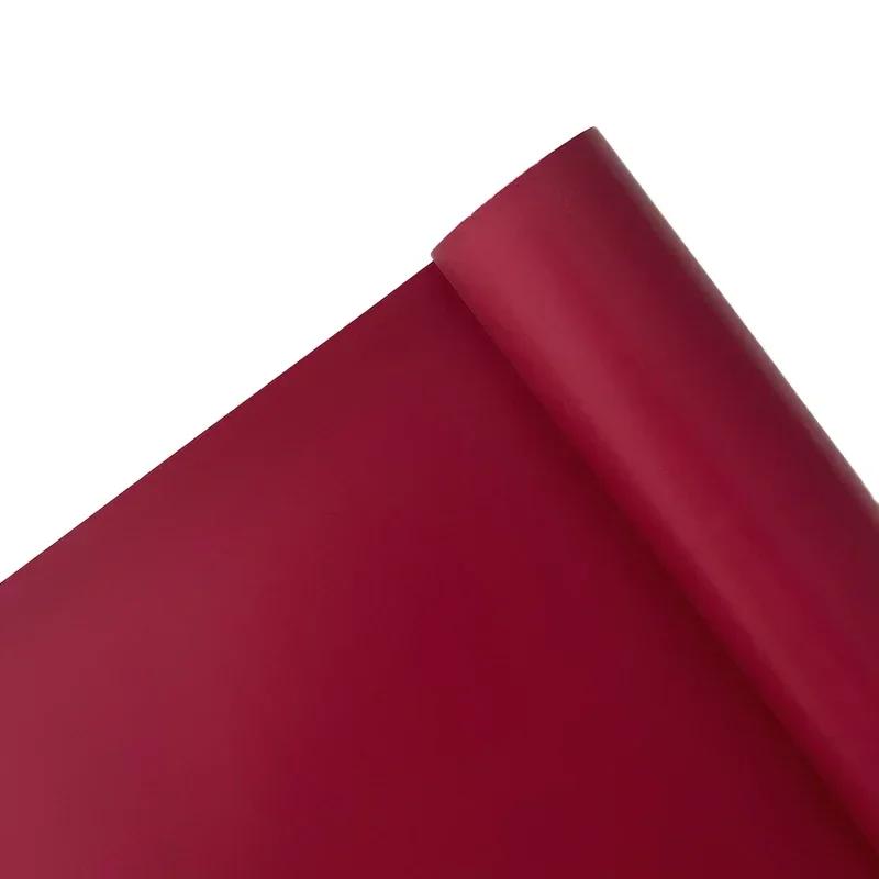 58cmX11yards Plain Porcelain Matte Floral Paper Flower Bouquet Solid Color Floral Page Flower Material Waterproof Packaging Film