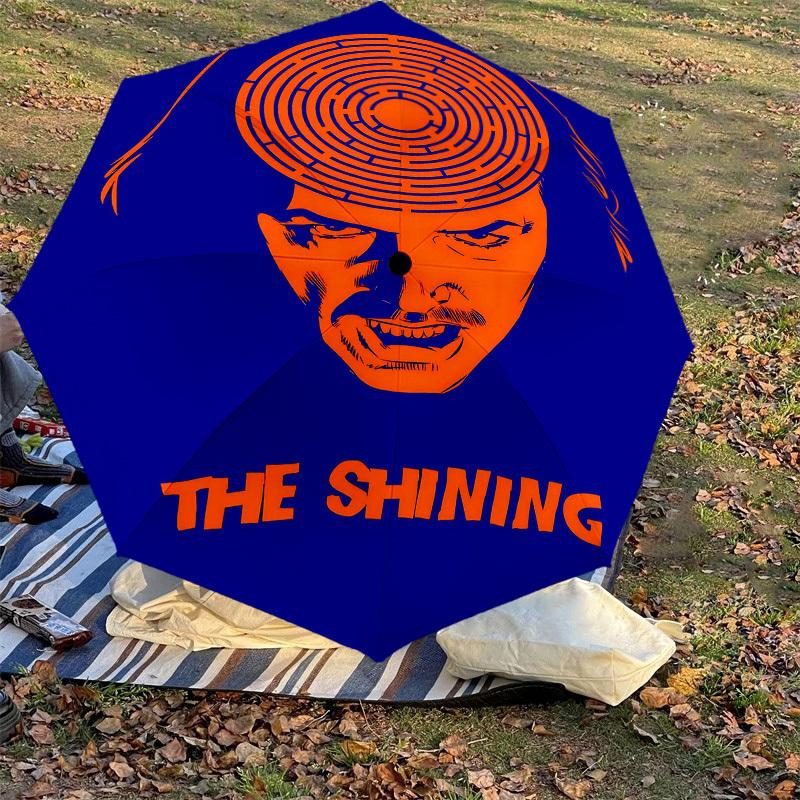 1 Stück Der Shining Regenschirm - 8 Speichen verstärkt, Automatisches Öffnen, Leicht & Langlebig, Niedliches Modeaccessoire für Draußen, D2652