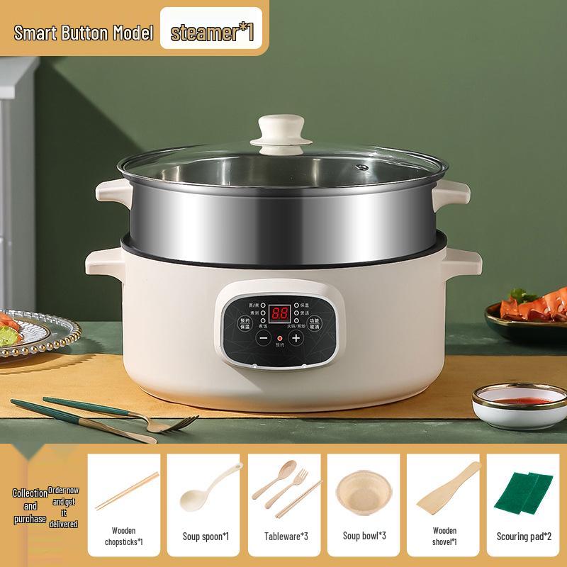 Cuiseur vapeur électrique intelligent multi-niveaux: Grande Capacité, Trois Couches, pour un Usage Domestique Multifonctionnel