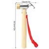 Outdoors Camping Copper Head Hammer Wooden Handle  Multi Function Sliver Tent Nail Hook Mountain Climbing Portable