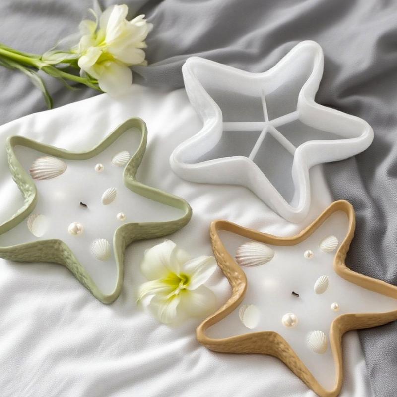 Starfishes Silicone Casting Mould For Epoxy Resin Projects Candle Making And Baking Chocolate Designs