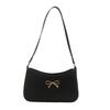 PU Leather Bowknot Underarm Bag Y2k Women Handbag Sweet Bow Shoulder Bag  Lady