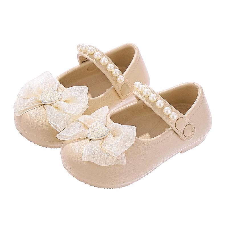 Mädchen Moccasin Sandalen rutschfest Frühling/Herbst 2026 - Weiche Sohle Prinzessinnen Schuhe