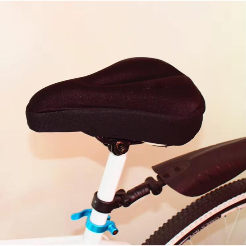 Bicycle Seat Cushion, Adjustable Elastic Bicycle Seat Cushion with Accessories, Sponge Road Bicycle Seat Cushion Cover