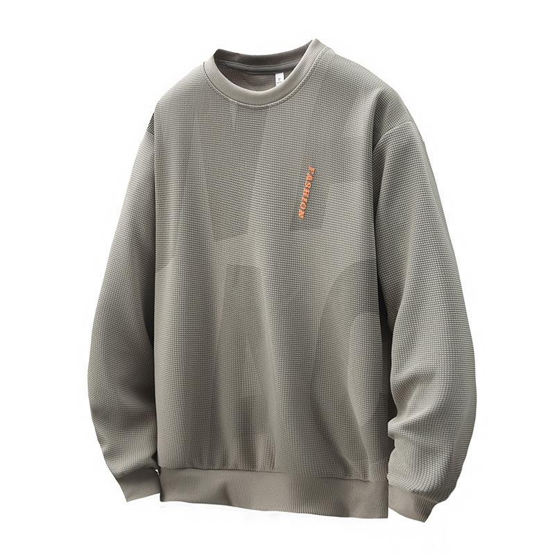 Men's Autumn and Winter Casual Loose Sweater Crew Neck Long Sleeve Top