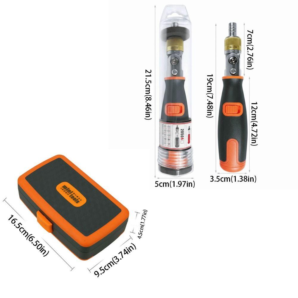 Rotatable Screwdriver Head 38-In-1 Screwdriver Set Versatile Design Hardware Tool Labor-Saving Ratchet Multipurpose Screwdriver