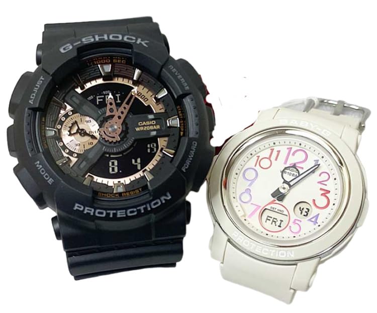 

[Casio] CASIO Pair Watch G-SHOCK G-Shock BABY-G Baby G Ana-Digi Battery Operated Genuine Pair Case Set of 2 GA-110RG-1AJF BGA-290PA-7AJF Watch