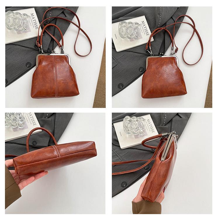 2026 Retro Soft Leather Women's Bag: Fashionable Shoulder & Crossbody Handbag