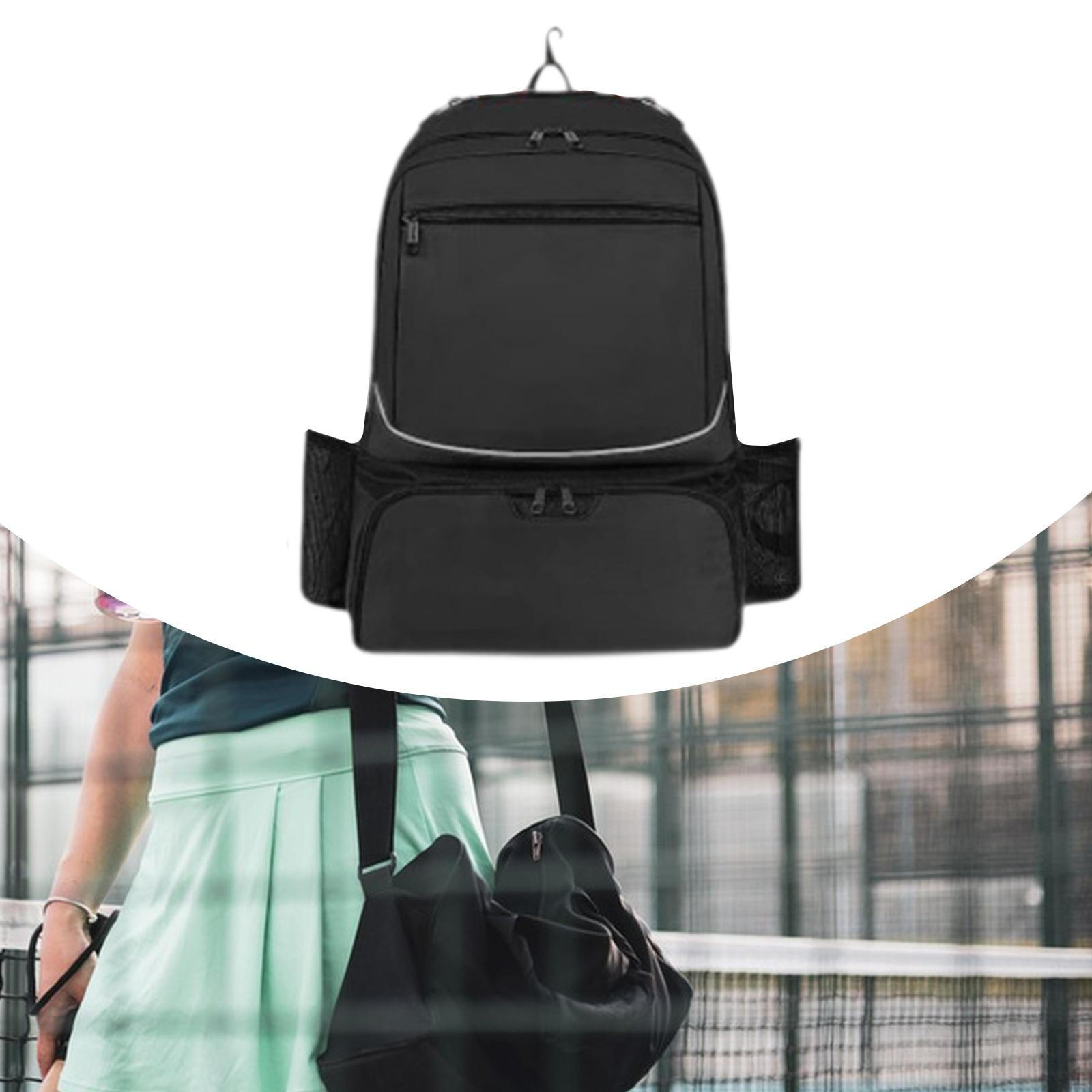 

Tennis Backpack Pickleball Bag for Men and Women with Shoulder Straps Large Outdoor Sport чорний