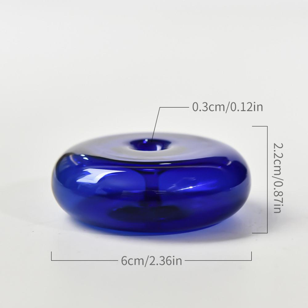 Colorful Circle Glass Incense Holders Household Chinese Incense Stick Incense Burners Yoga Ceremony Relieve Home Fragrance Gifts