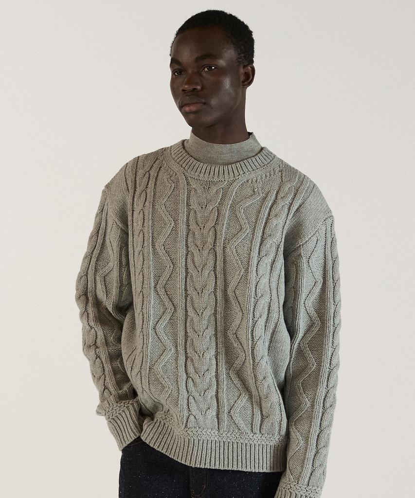 Pilpeu Cable Classic Knit 30(Light Gray)