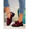 2025 New Fringed Mid-heel Retro Lofu Shoes