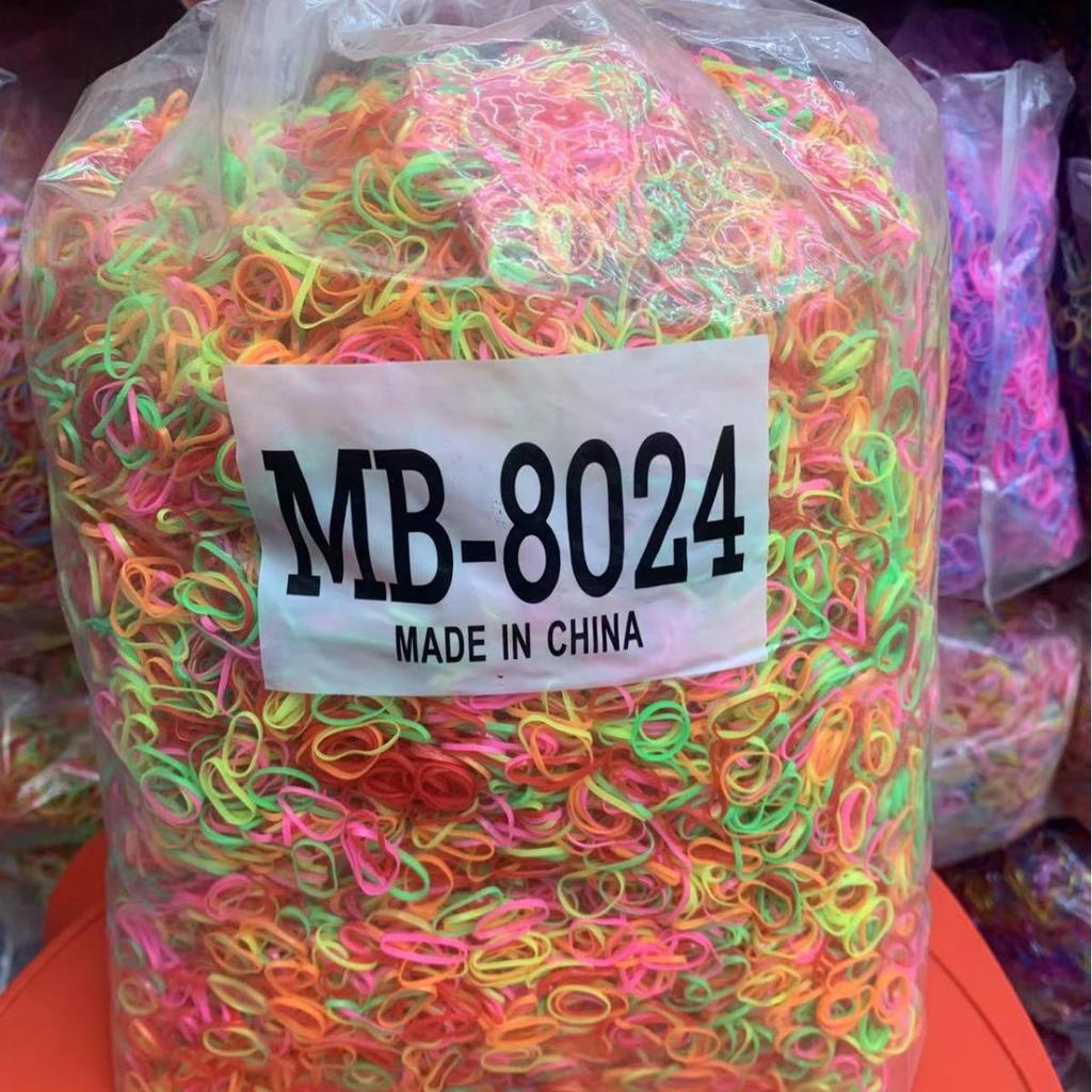 8024 High Elasticity Colored Hair Ties: Children's Small Rubber Bands In Bulk
