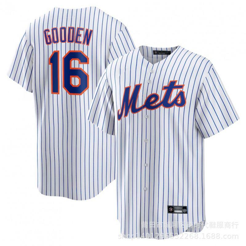 New York Mets Baseball Jersey Adult Team Sports Uniform Embroidered Athletic Shirt Games