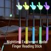 Luminous Reading Stick: Telescopic Gold Finger Pointer for Students and Teachers