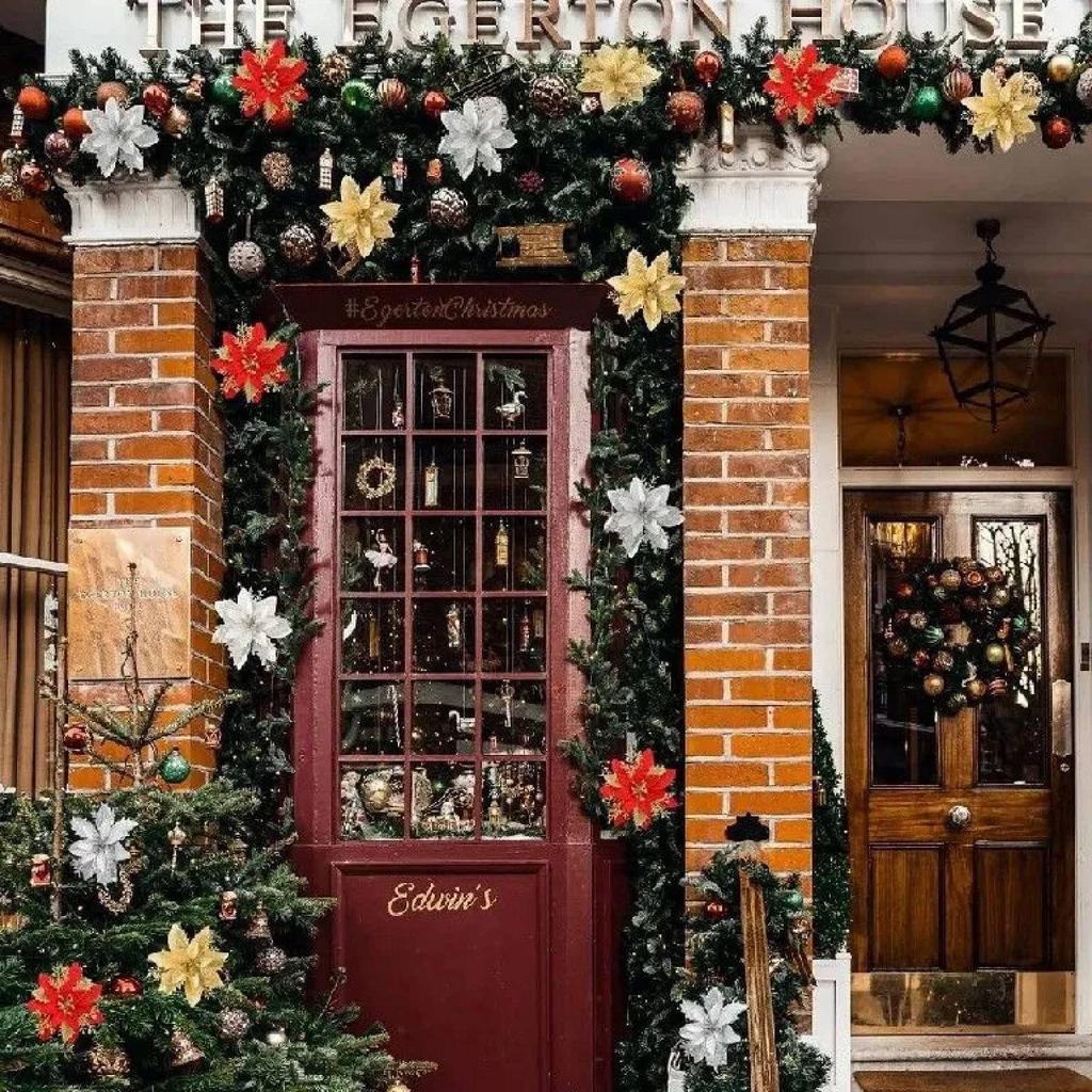 Transparent AcrylicSnowflake Flakes- Snowflake String Shop Window Decorations  Ornaments Pendant