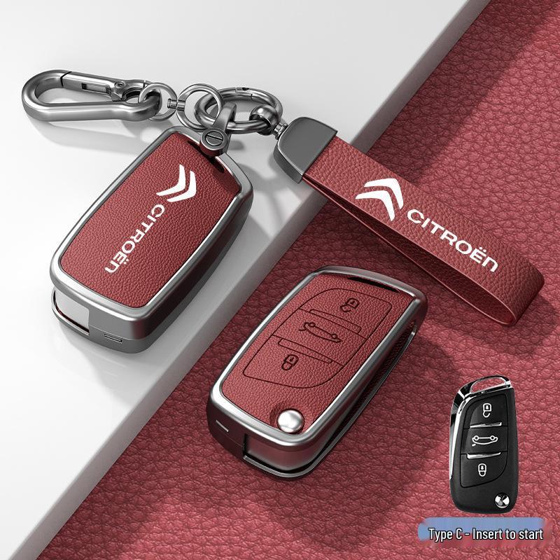 Car Key Cover & Buckle for Citroen C3XR, C4L, Tianyi, C5, C4 Sega, Elysee, C6 Models