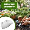 Plant Cups 10 Pieces Planter Hydroponics Vertical Tower Cup PVC Grow Basket with Sponge Soilless Culture Growing System Flower