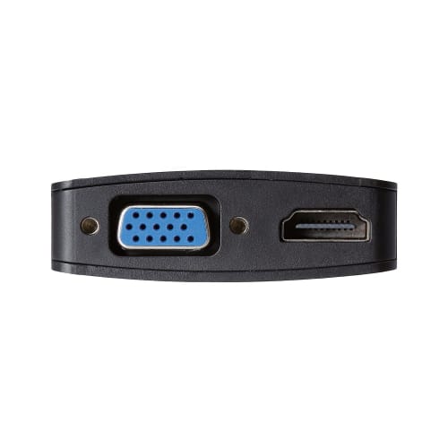 ELECOM Video Output Cable Surface Compatible Mini Display Port Male To HDMI Female & VGA Female Conversion 0.15m TB-MDPHDVGABK