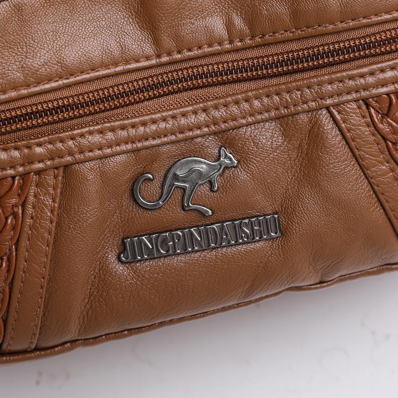 Multi-compartment Simple All-match Middle-aged and Elderly Mother's Large-capacity Casual Shoulder Crossbody Bag