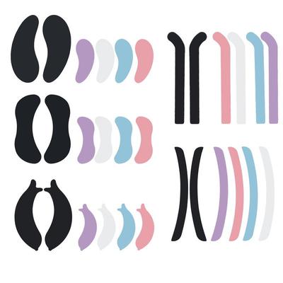 Farbige Silikon-Wimperndauerwellen-Pads und Dichtungsstreifen